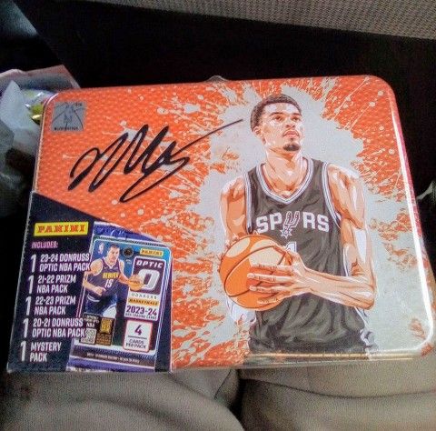 Victor Wembanyama Panini Basketball Lunch Box Tin $40