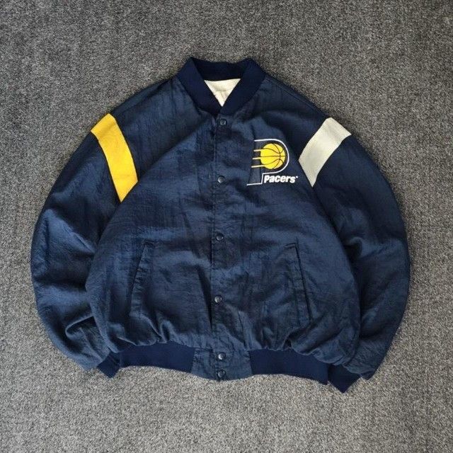 Vintage Men's Indiana Pacers NBA Windbreaker Size Large 
