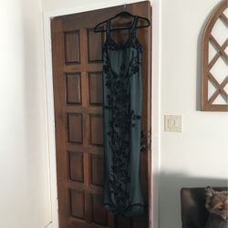 Beaded Caché Silk Dress
