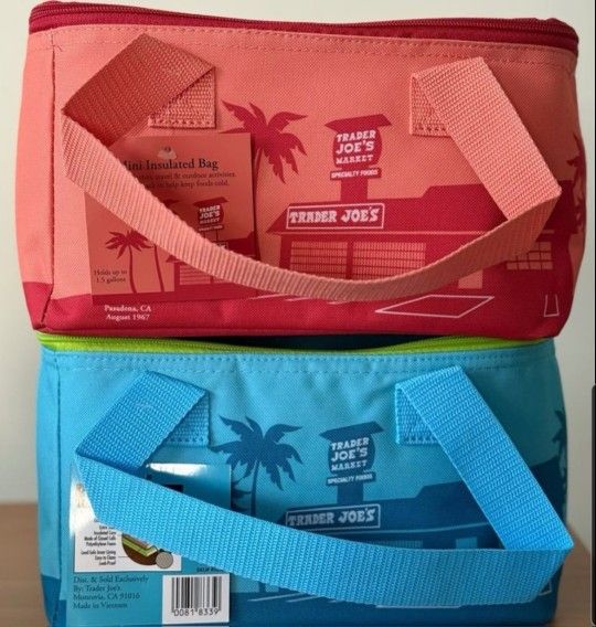 Trader Joe's Minni Insulated Cooler Bags New