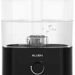 Aujen 5L Cool Mist Humidifier with 360° Nozzle & Essential Oil Tray, Auto Shut-Off, Quiet Operation