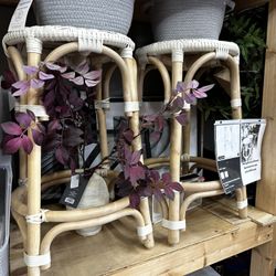 Rattan Bar Stools Counter Height $98 Each 