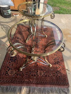 Beautiful  Pair Of Vintage Maison Janson End Tables 