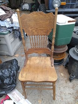Vintage wooden chair for restoration