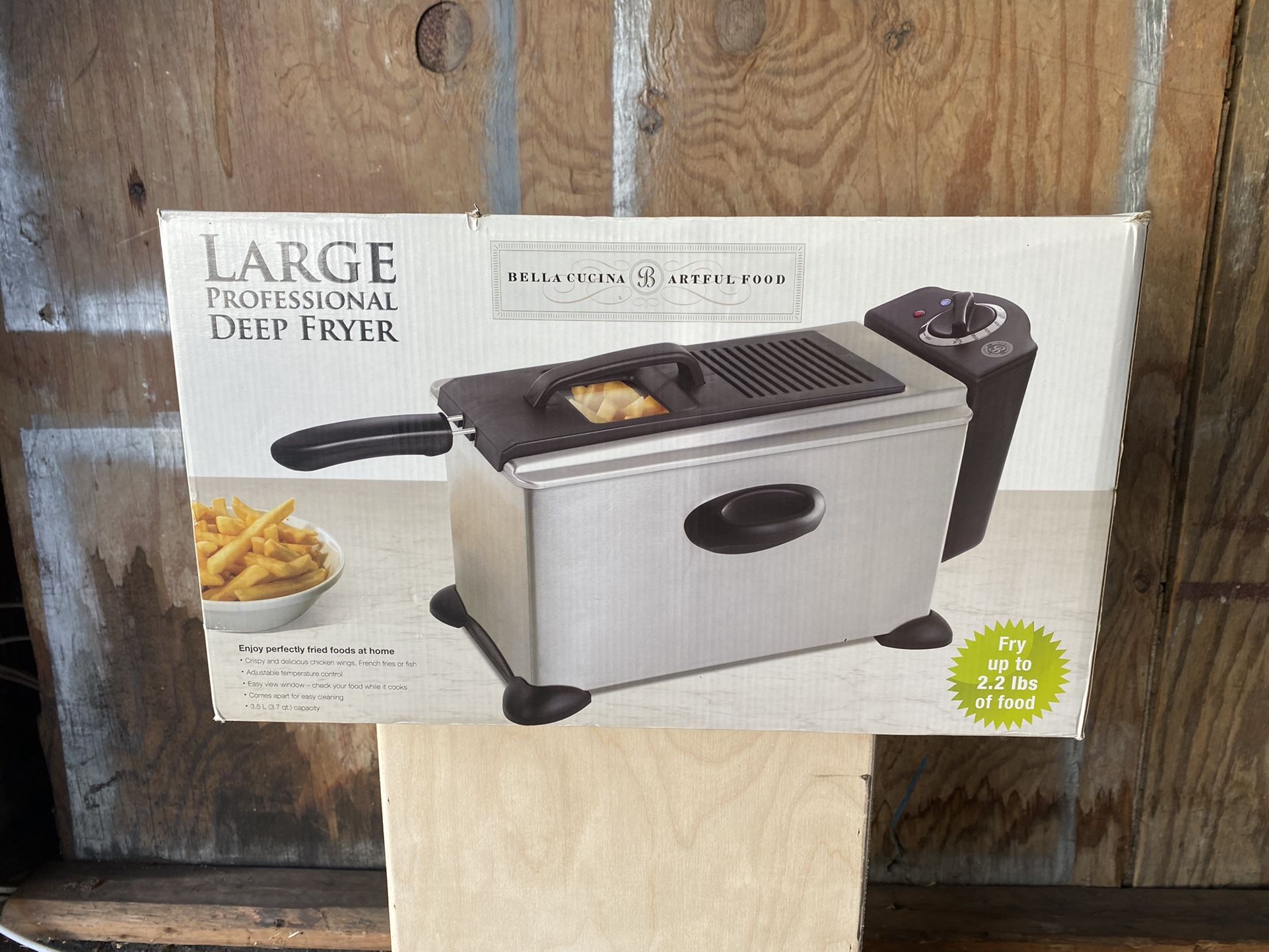 New In Box Large Professional Deep Fryer 3.5L