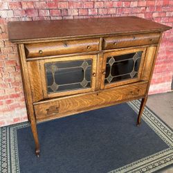 Antique Buffet Solid Wood Oak Great Condition 