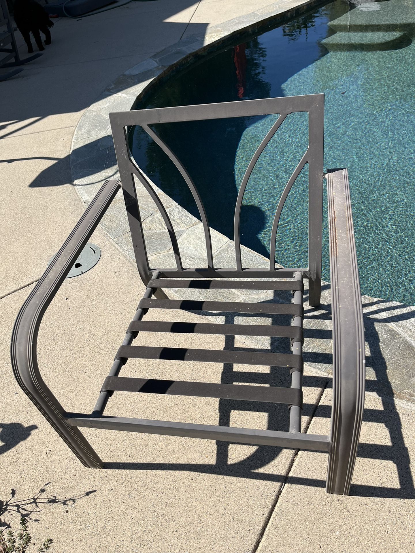 Set Of 4 Aluminum Patio Chairs