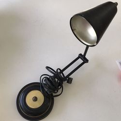 Vintage Toleware Desk Lamp