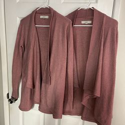 Two Pink Sweaters 
