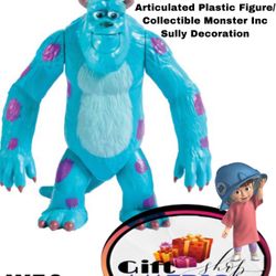 Collectible Monster Inc Sully Flash Light Plastic Toy/Collectible Sully Articulated Plastic Figure/Collectible Monster Inc Sully Decoration W56