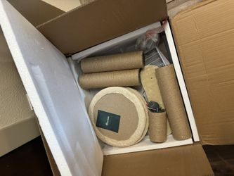 Brand New Open Box Cat Tree With Litter Box Cabinet