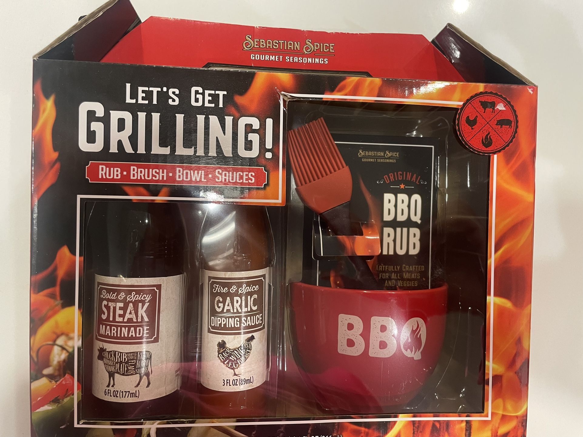 Sebastian Spice BBQ Grill Box Set, New