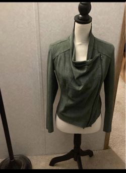 Blanknyc Olive Green Suede Jacket
