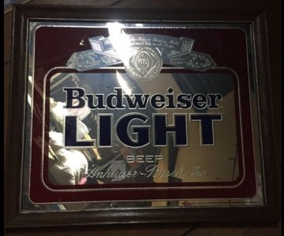 Budweiser sign. $25