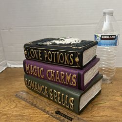 Halloween Macabre Stack of Books: Love Potions, Magic Charms, Spells