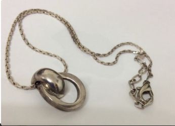 Antique vintage silver necklace