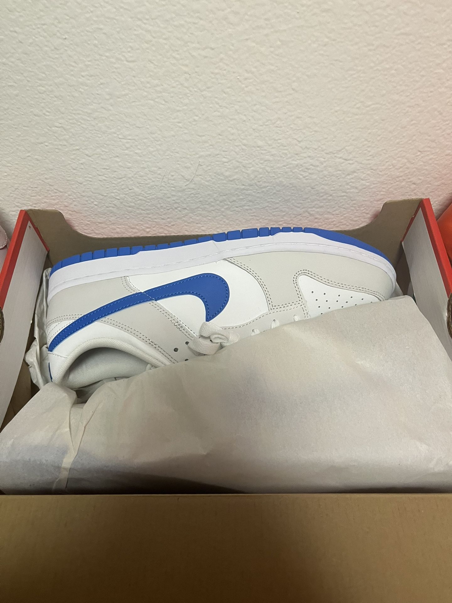 Blue N White Dunks 