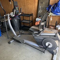 Pro-Form Elliptical And Bicycle 2 In 1 