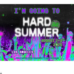 Hard Summer 2day GA Ticket