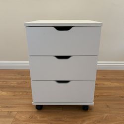 3-Drawer Wooden File Cabinet Dresser With  Locking System