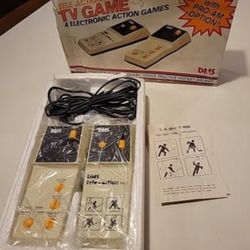 Vintage Tele-Action Mini TV Game 4 Electronic Games DMS 1970's