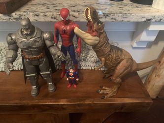 Action Figures and Dinosaur Toy Set