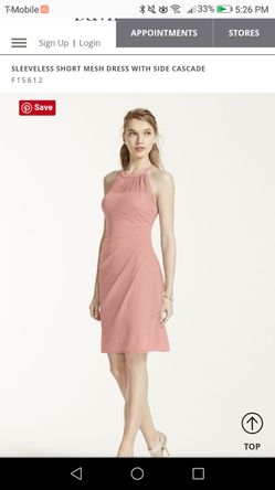 Sleeveless short mesh dress