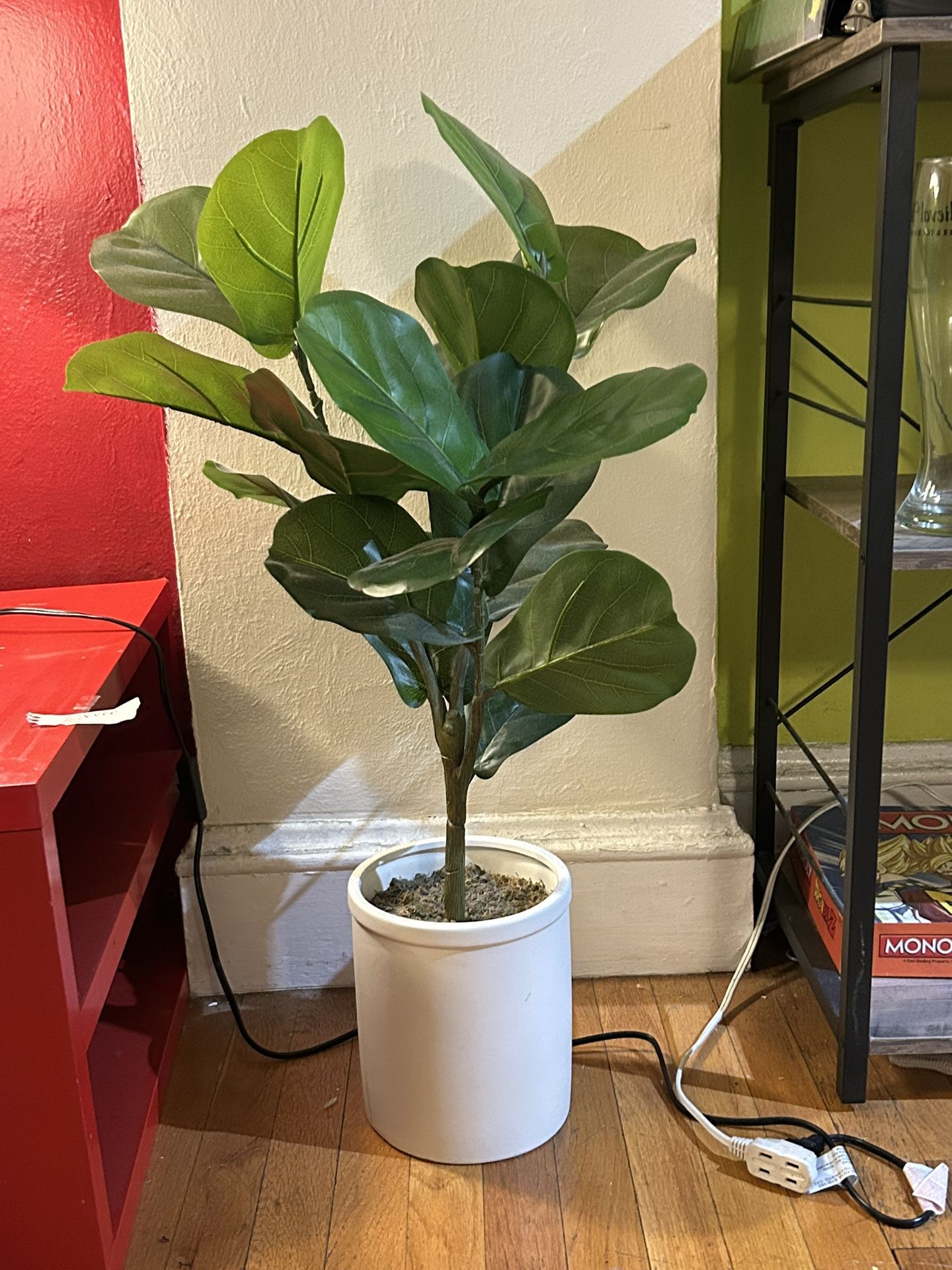 Fake Fiddle Leaf Plant 