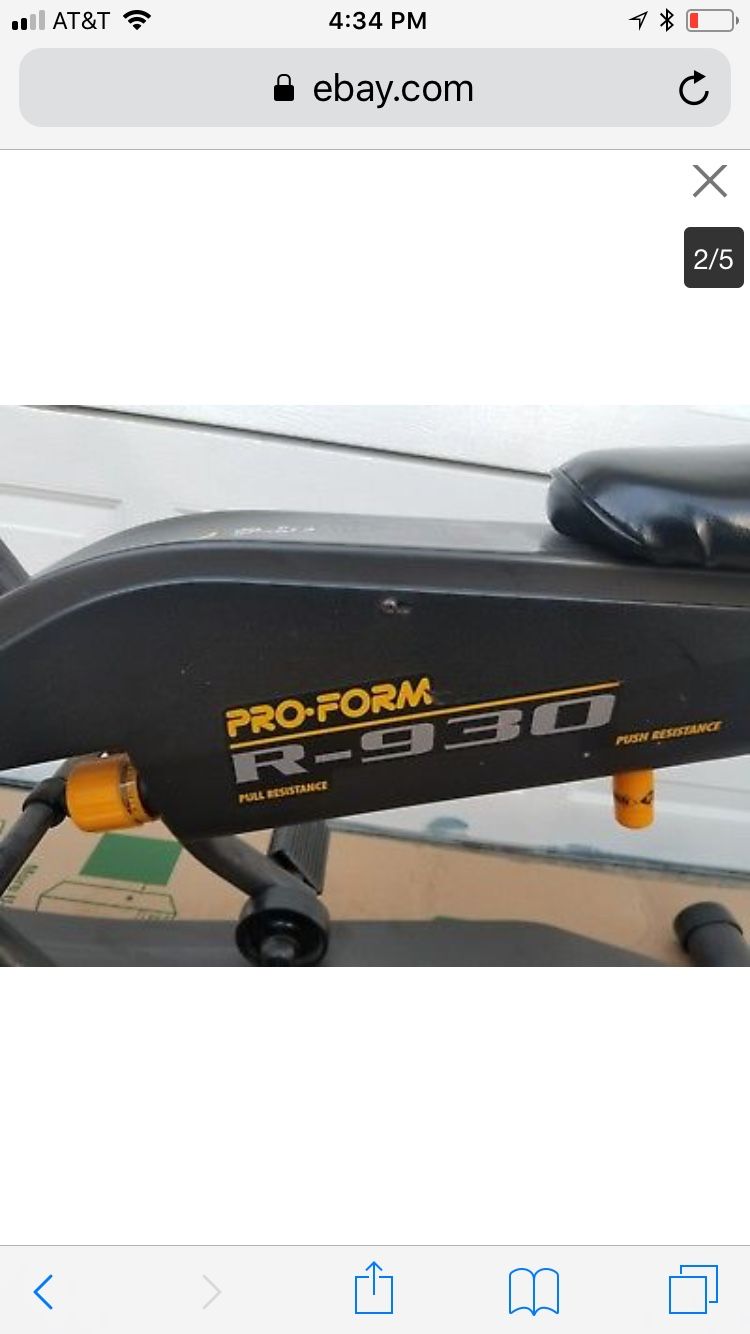 ProForm Pro Form R 930 Spacesaver Cardiovascular rower rowing