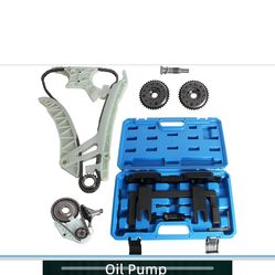 New unopened Oil Pump Timing Chain Kit & 2 VVT Gear Tool Compatible with BMW N20 N26 X4 X5 228 320 328 2.0L 3.0L 2012-2016