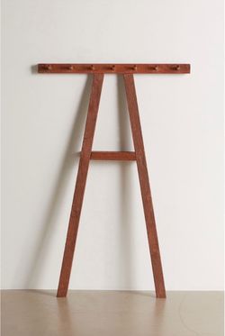 Acacia Wood A-Frame Coat Rack
