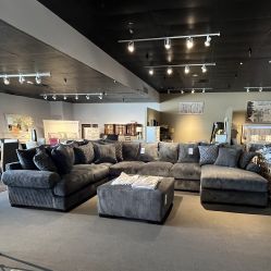 Grey 4PC Chaise Sectional Couch