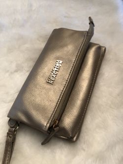 Gold hand bag