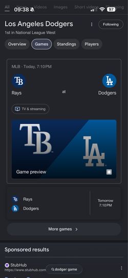 Dodger tickets