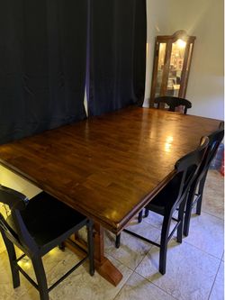 Large wooden table