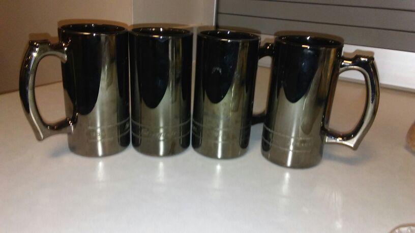 Snap-on glass mugs