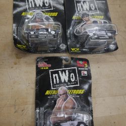 WCW Macho Man Scott Steiner Konnan  1999 RACING CHAMPIONS NWO NITRO STREET RODS 