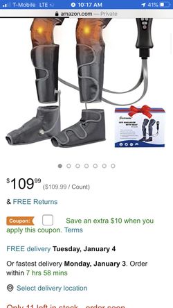 Brand New Full lower Body Massager+ Heat!!