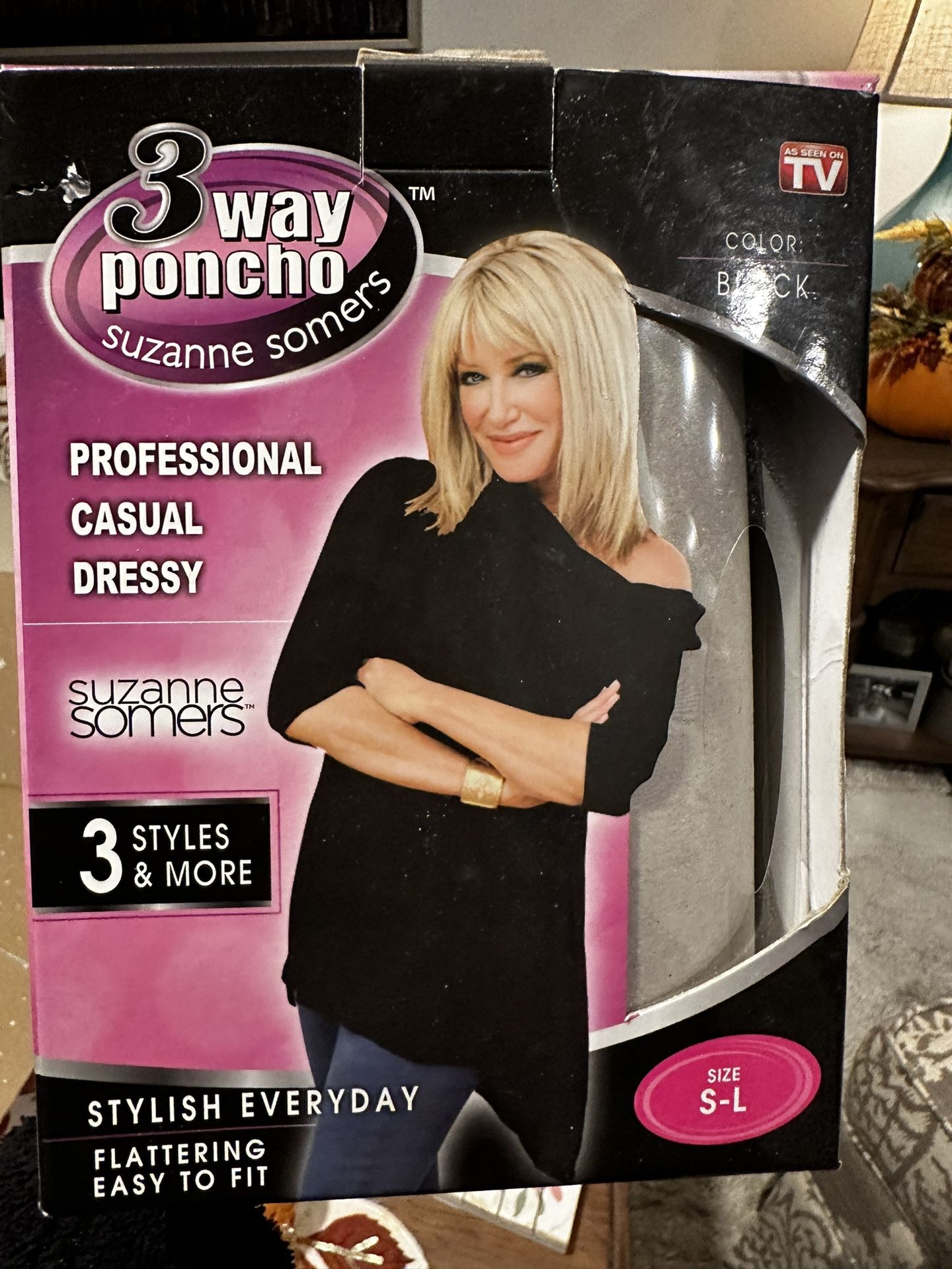 3 Way Poncho By Suzanne Somers