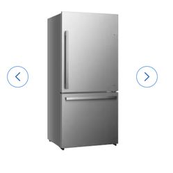 Hisense Counter Depth Stainless Steel Refrigerator 17.2 cu ft – Works Perfect