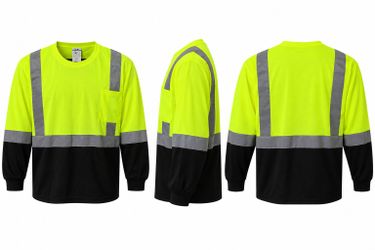 Hi-Vis Long Sleeve Safety Shirt