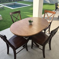 Wood Table with Chairs