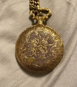 Engraved pocket watch
