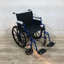 Drive Medical Blue Streak Wheelchair with Flip Back Desk Arms