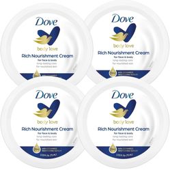 Dove Nourishing Body Care, Face, Hand, and Body Rich Nourishment Cream for Extra Dry Skin
