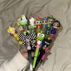 Assorted Sanrio And Disney Beaded Pens