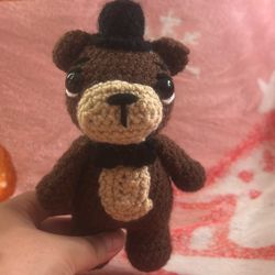 Crocheted Handmade FreddyFazeBear