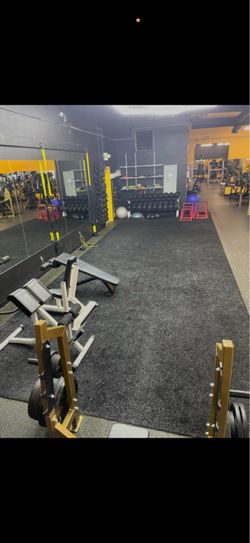 Black sports turf on hand