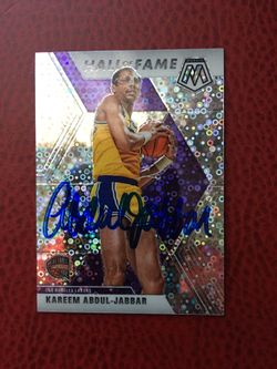 Autograph Card Signed By Kareem Abdul-jabbar