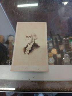 Civil war era Antique CDV Patriotic Photo of President GEORGE WASHINGTON